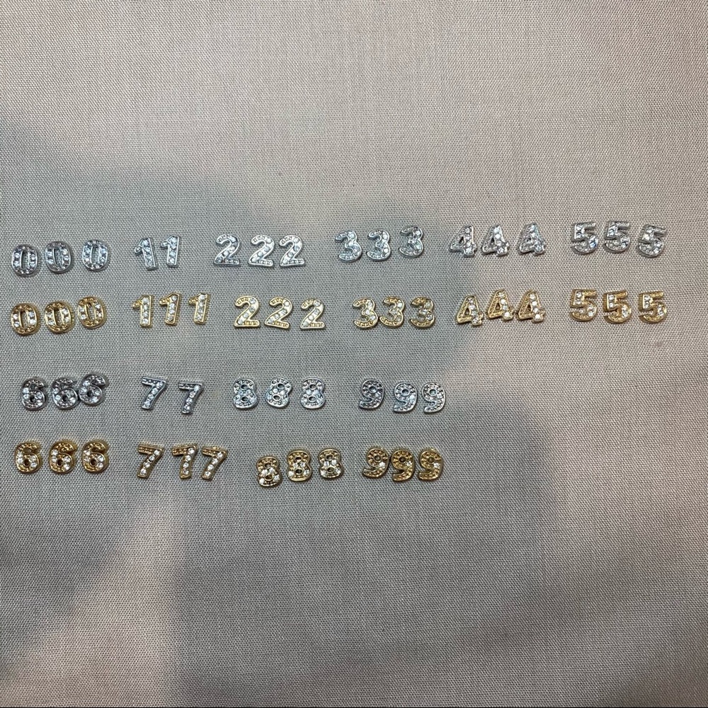 Origami Owl Number Charms